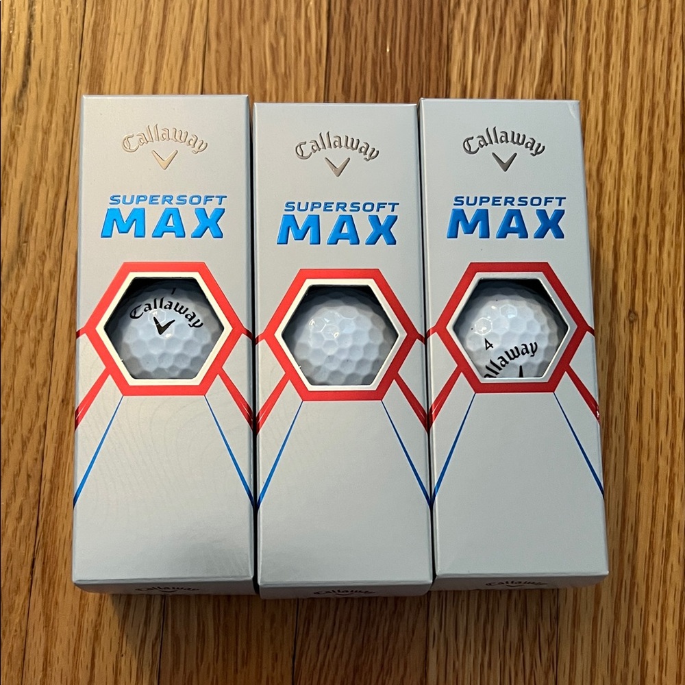 👉 NEW Callaway Supersoft Max White Golf Balls - set of 3 - Picture 3 of 4